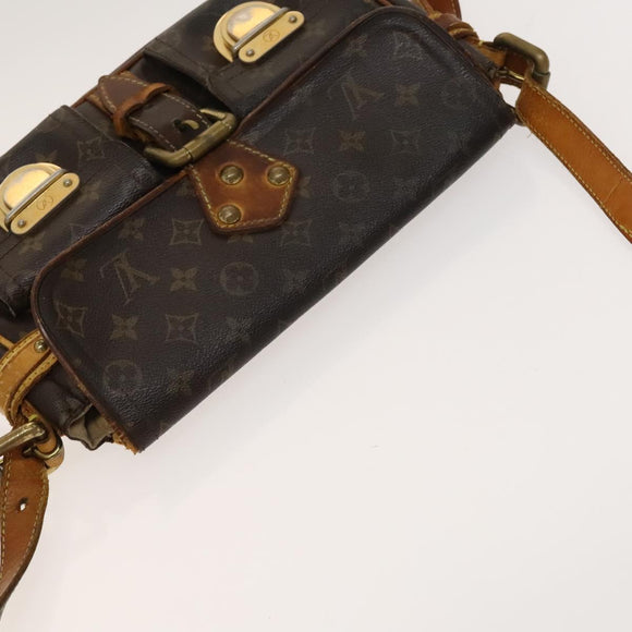 LOUIS VUITTON Monogram Hudson PM Shoulder Bag M40027 LV Auth bs27036