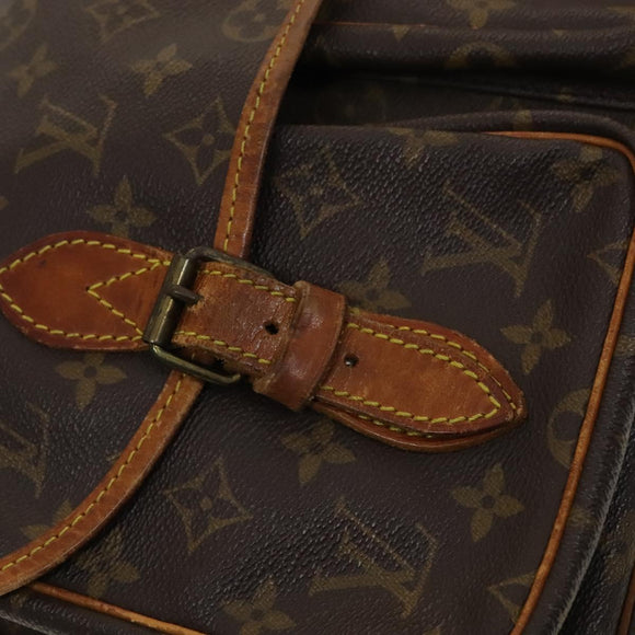 LOUIS VUITTON Monogram Gibeciere GM Shoulder Bag M42246 LV Auth bs27042