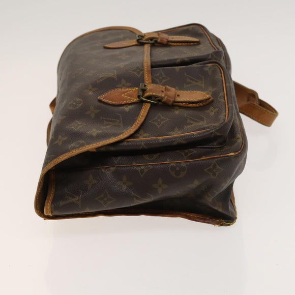 LOUIS VUITTON Monogram Gibeciere GM Shoulder Bag M42246 LV Auth bs27042