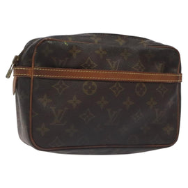 LOUIS VUITTON Monogram Compiegne 23 Clutch Bag M51847 LV Auth bs27055