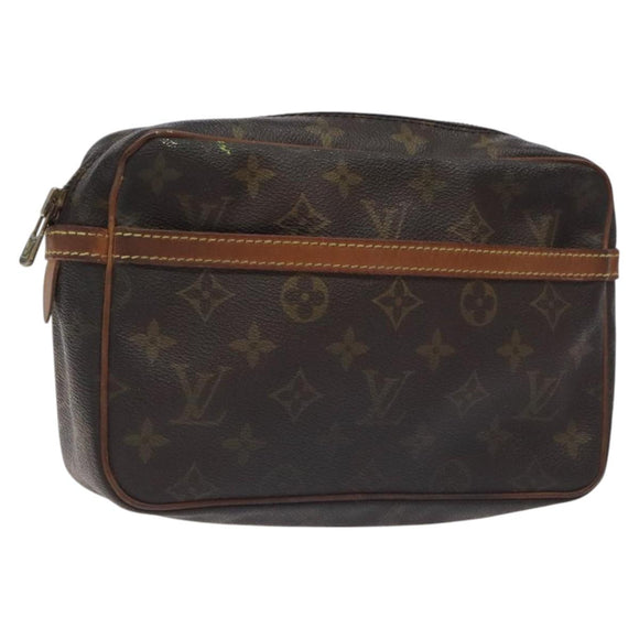 LOUIS VUITTON Monogram Compiegne 23 Clutch Bag M51847 LV Auth bs27055