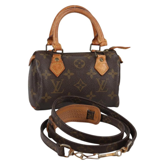 LOUIS VUITTON Monogram Mini Speedy Hand Bag M41534 LV Auth bs27057