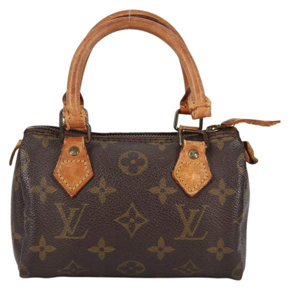 LOUIS VUITTON Monogram Mini Speedy Hand Bag M41534 LV Auth bs27057