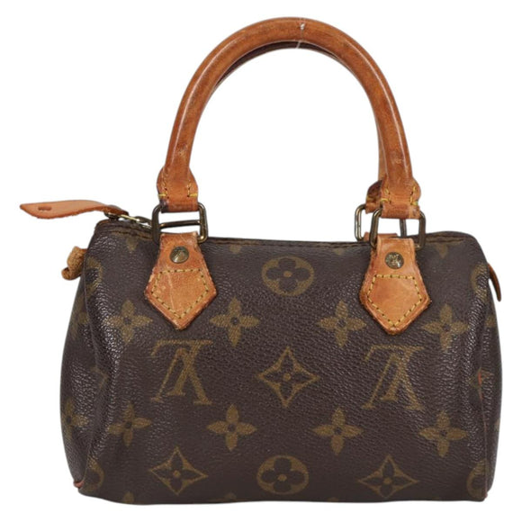 LOUIS VUITTON Monogram Mini Speedy Hand Bag M41534 LV Auth bs27057