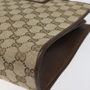 GUCCI GG Canvas Shoulder Bag Beige Gold Auth bs27064-13