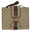GUCCI GG Canvas Shoulder Bag Beige Gold Auth bs27064-2