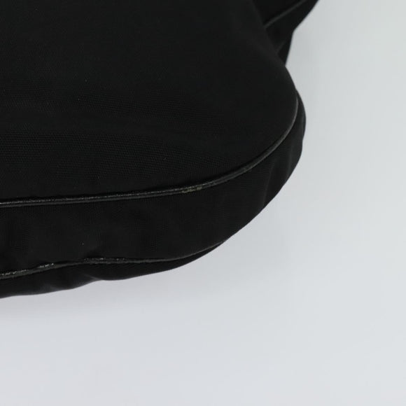 GUCCI Shoulder Bag Nylon Leather Black Silver 001 3307 Auth bs27066