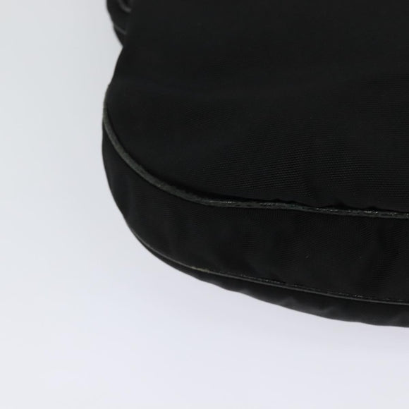 GUCCI Shoulder Bag Nylon Leather Black Silver 001 3307 Auth bs27066