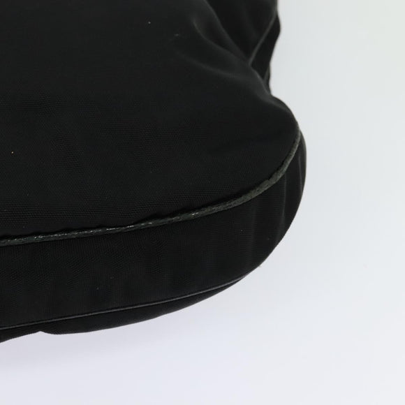 GUCCI Shoulder Bag Nylon Leather Black Silver 001 3307 Auth bs27066