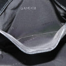 GUCCI Shoulder Bag Nylon Leather Black Silver 001 3307 Auth bs27066-11