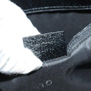 GUCCI Shoulder Bag Nylon Leather Black Silver 001 3307 Auth bs27066-12