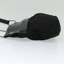 GUCCI Shoulder Bag Nylon Leather Black Silver 001 3307 Auth bs27066-3