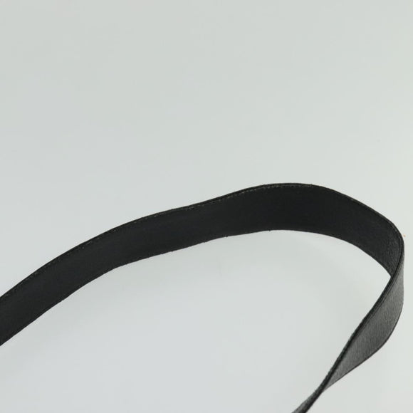 GUCCI Shoulder Bag Nylon Leather Black Silver 001 3307 Auth bs27066