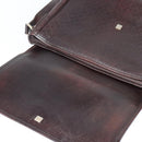 GUCCI Shoulder Bag Leather Brown Gold 223665 Auth bs27067-15