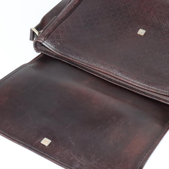 GUCCI Shoulder Bag Leather Brown Gold 223665 Auth bs27067