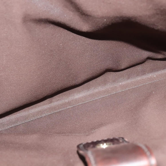 GUCCI Shoulder Bag Leather Brown Gold 223665 Auth bs27067