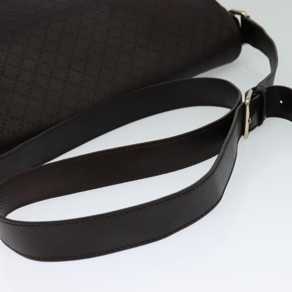 GUCCI Shoulder Bag Leather Brown Gold 223665 Auth bs27067