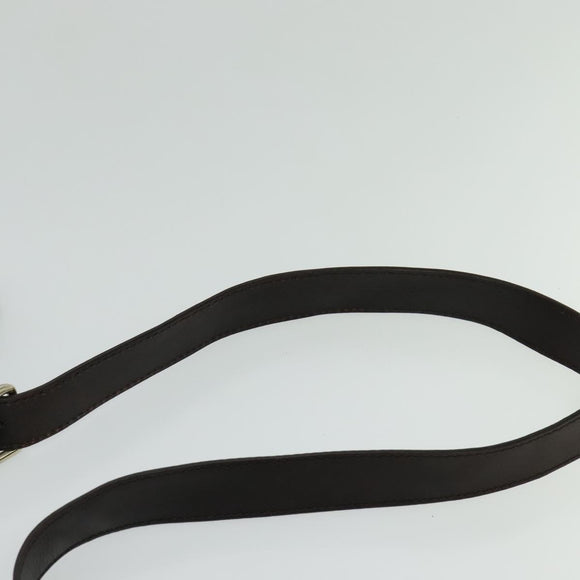 GUCCI Shoulder Bag Leather Brown Gold 223665 Auth bs27067