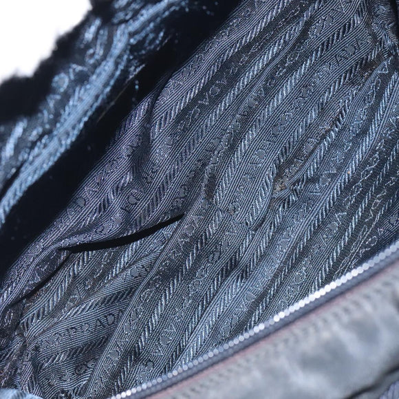 PRADA Hand Bag Nylon Black Auth bs27069