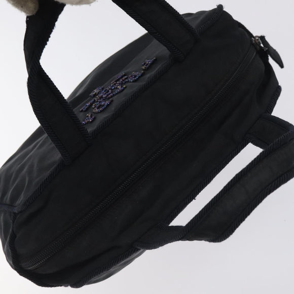 PRADA Hand Bag Nylon Black Auth bs27069