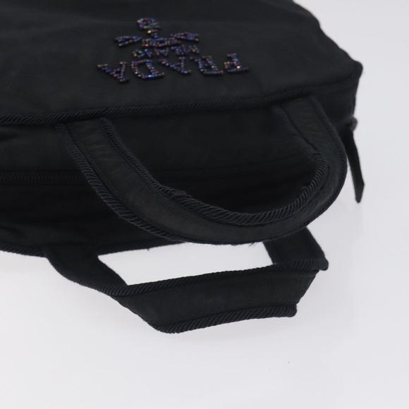 PRADA Hand Bag Nylon Black Auth bs27069