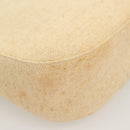 PRADA Shoulder Bag Canvas Beige Silver Auth bs27070-14