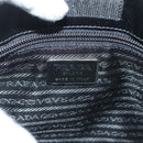 PRADA Shoulder Bag Canvas Beige Silver Auth bs27070-17