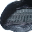 PRADA Shoulder Bag Canvas Beige Silver Auth bs27070-11