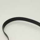 PRADA Shoulder Bag Canvas Beige Silver Auth bs27070-8