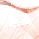 CHANEL Matelasse Clutch Bag Canvas White Silver CC Auth bs27077V-9