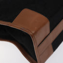 CELINE C Sulky Hand Bag Canvas Black Brown Auth bs27081-14