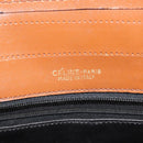 CELINE C Sulky Hand Bag Canvas Black Brown Auth bs27081-10