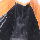 CELINE C Sulky Hand Bag Canvas Black Brown Auth bs27081-17