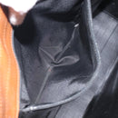 CELINE C Sulky Hand Bag Canvas Black Brown Auth bs27081-12