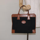 CELINE C Sulky Hand Bag Canvas Black Brown Auth bs27081-19