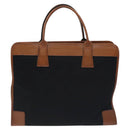 CELINE C Sulky Hand Bag Canvas Black Brown Auth bs27081-2