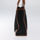 CELINE C Sulky Hand Bag Canvas Black Brown Auth bs27081-3