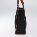 CELINE C Sulky Hand Bag Canvas Black Brown Auth bs27081-4
