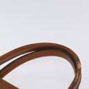 CELINE C Sulky Hand Bag Canvas Black Brown Auth bs27081-8