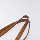 CELINE Macadam Canvas Tote Bag PVC Leather Brown Gold Auth bs27082-8