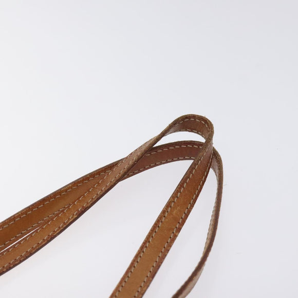 CELINE Macadam Canvas Tote Bag PVC Leather Brown Gold Auth bs27082