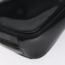 GUCCI Soho Clutch Bag Enamel Black Silver Auth bs27084-16