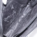 GUCCI Soho Clutch Bag Enamel Black Silver Auth bs27084-11