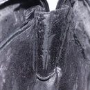 GUCCI Soho Clutch Bag Enamel Black Silver Auth bs27084-18