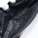 GUCCI Soho Clutch Bag Enamel Black Silver Auth bs27084-19