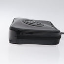 GUCCI Soho Clutch Bag Enamel Black Silver Auth bs27084-3