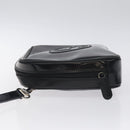 GUCCI Soho Clutch Bag Enamel Black Silver Auth bs27084-4