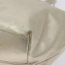 Salvatore Ferragamo Hand Bag Leather Champagne Gold Gold Auth bs27089-9