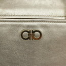 Salvatore Ferragamo Hand Bag Leather Champagne Gold Gold Auth bs27089-17