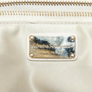Salvatore Ferragamo Hand Bag Leather Champagne Gold Gold Auth bs27089-18